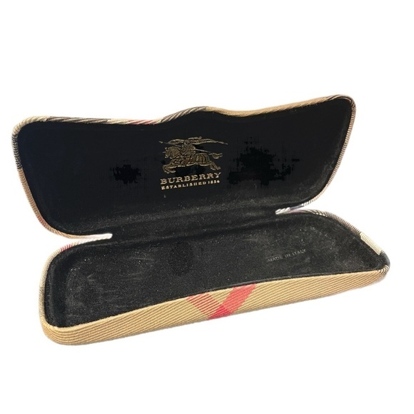 Authentic Burberry Sunglasses eyeglasses Plaid Hard Case accessories - Picture 2 of 8